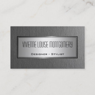 Graue Leinwand Beruflicher Designer Visitenkarte