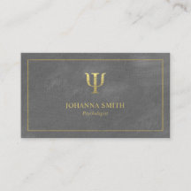 Graue Leinwand Goldener Rahmen, Psychologe Psi Sym