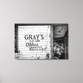 Graue Leinwanddruck (Vorderseite)