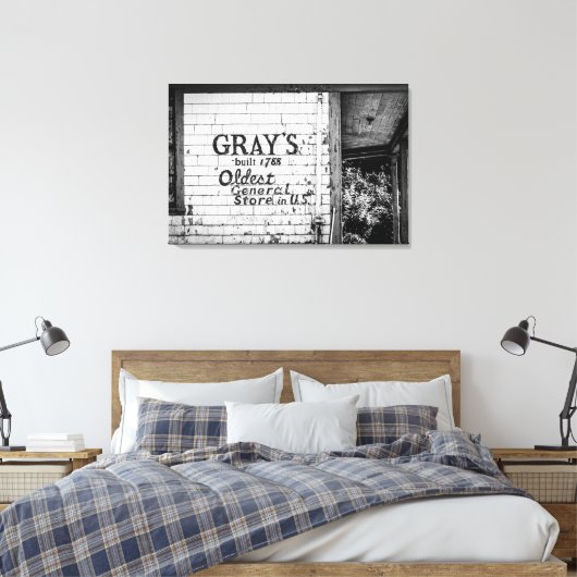 Graue Leinwanddruck (Insitu (Schlafzimmer))