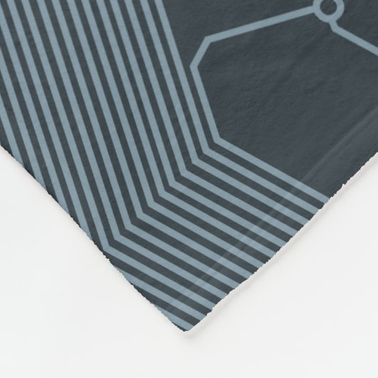 Graue Leiterplatte Fleecedecke (Ecke)