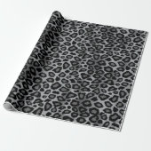 Graue Leopardin Geschenkpapier (Ungerollt)