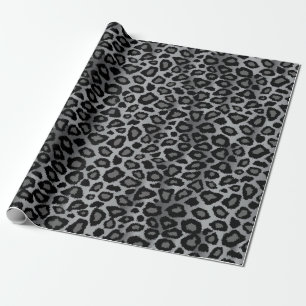 Graue Leopardin Geschenkpapier