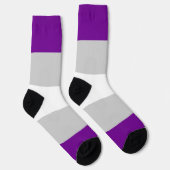 Graue, Lila LGBT Socken (Rechts)