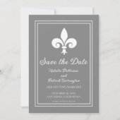 Graue Lilie Save the Date einladen Einladung (Vorderseite)