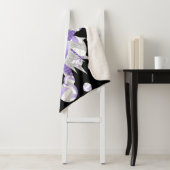 Graue Lillac-Volleyball und Sterne Sherpadecke (Beispiel)