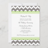Graue Limone Zickzack 5. Jahrestagung Einladung (Rückseite)