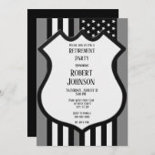 Graue Linie Einladung (Vorne/Hinten)