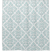 Graue Linie Enten-Ei-Blau-Gewicht Duschvorhang (Vorderseite)