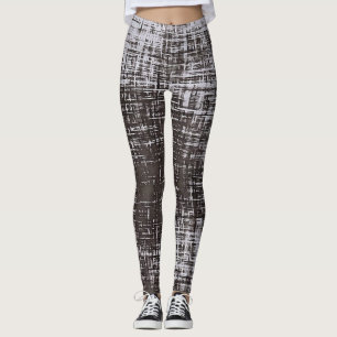 Graue Linien auf blassgrauem Hintergrund abst Leggings