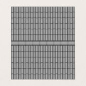 Graue, lustige Visitenkarte auf dem Dach Visitenkarten (Außenseite Aufgefaltet)