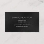 Graue Makeup Artist Script Profession Business Car Visitenkarte (Rückseite)