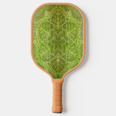 Graue Mandala-Blume-Paddel Pickleball Schläger (Rückseite)