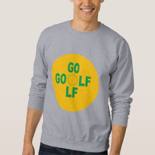 Graue Männer-Sweatshirt SPORT GOLF Sweatshirt (Vorderseite)