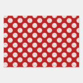 Graue Mannschaft färbt Volleyball 3 pc koordiniere Geschenkpapier Set (Vorderseite 2)