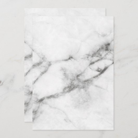 Graue Marble-Flachkarte (Vorne/Hinten)