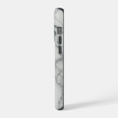 Graue Marble Personalisiert iPhone Case Hülle (Linke Seite)