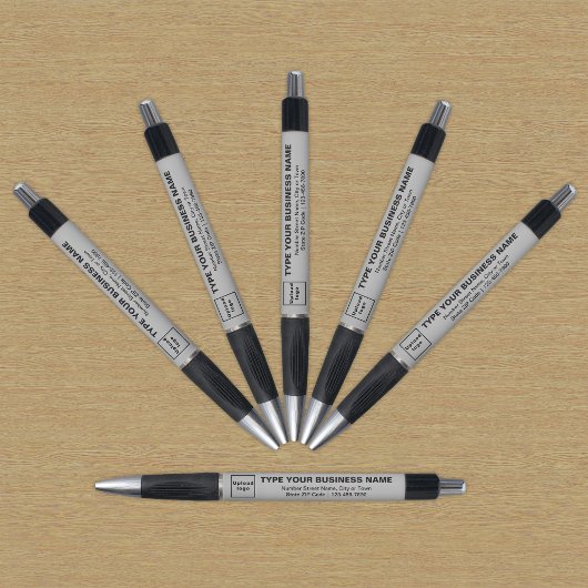Graue Markenbezeichnung auf Pen Kugelschreiber