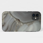 Graue Marmor mit Goldvene Case-Mate iPhone Hülle (Rückseite (Horizontal))