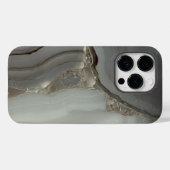 Graue Marmor mit Goldvene Case-Mate iPhone Hülle (Rückseite (Horizontal))