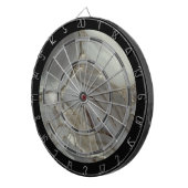 Graue Marmor mit Goldvene Dartscheibe (Vorderseite rechts)