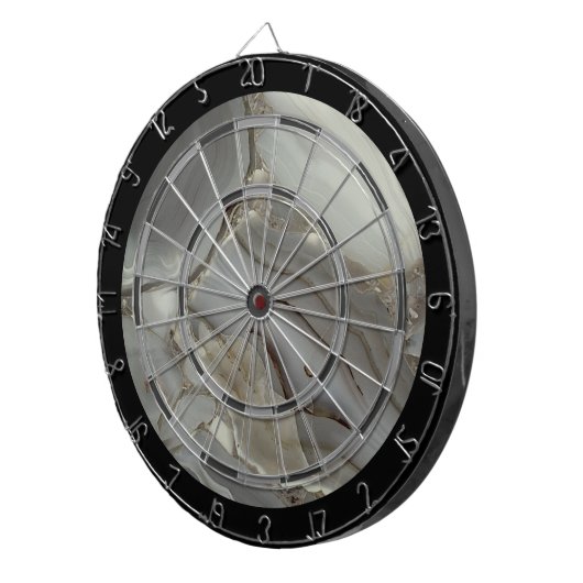 Graue Marmor mit Goldvene Dartscheibe (Vorderseite rechts)