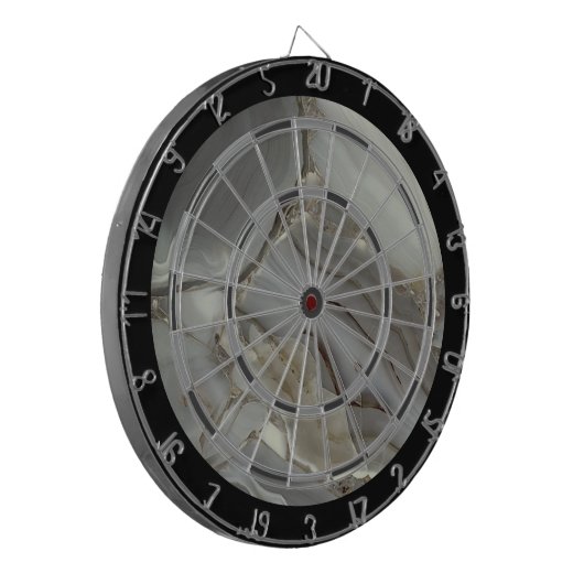 Graue Marmor mit Goldvene Dartscheibe (Vorderseite Links)