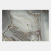 Graue Marmor mit Goldvene Geschenkpapier Set (Vorderseite 3)