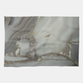 Graue Marmor mit Goldvene Geschirrtuch (Horizontal)