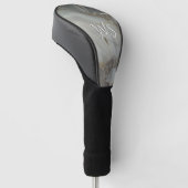 Graue Marmor mit Goldvene Golf Headcover (angewinkelt)