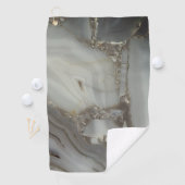 Graue Marmor mit Goldvene Golfhandtuch (Insitu)