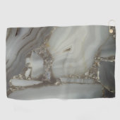 Graue Marmor mit Goldvene Golfhandtuch (Horizontal)