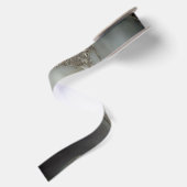 Graue Marmor mit Goldvene Satinband (Rückseite)