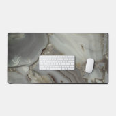 Graue Marmor mit Goldvene Schreibtischunterlage (Tastatur & Maus)