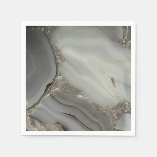 Graue Marmor mit Goldvene Serviette (Vorderseite)