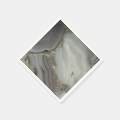 Graue Marmor mit Goldvene Serviette (Ecke)