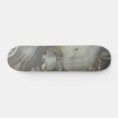 Graue Marmor mit Goldvene Skateboard (Horizontal)