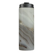 Graue Marmor mit Goldvene Thermosbecher (Vorderseite)