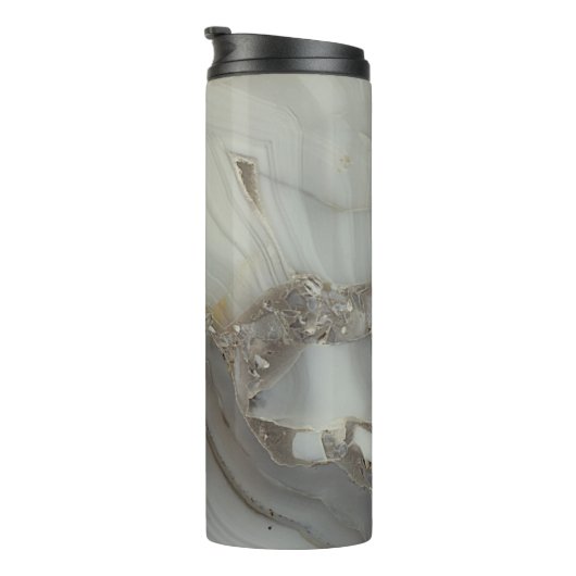 Graue Marmor mit Goldvene Thermosbecher (Nach rechts gedreht)