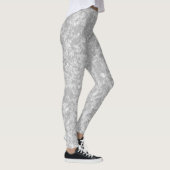 Graue Marmor-Muster-Leggings Leggings (Rechts)