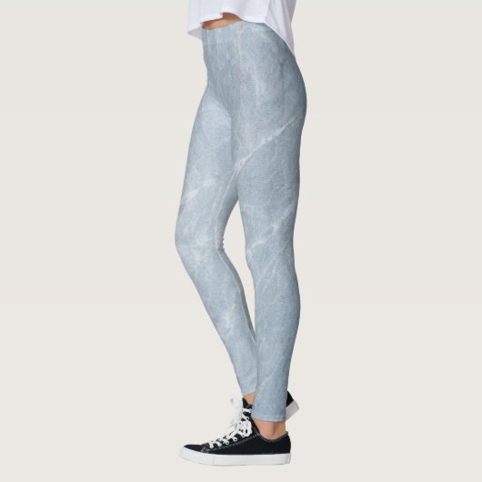 Graue Marmoreffekte Leggings (Links)