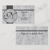 graue Marmoreinlegearbeit Visitenkarte (Vorne/Hinten)