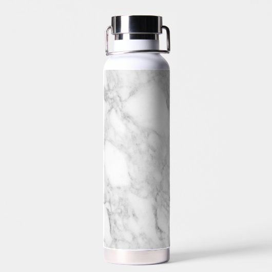 Graue Marmorgestaltung Trinkflasche (Rückseite)
