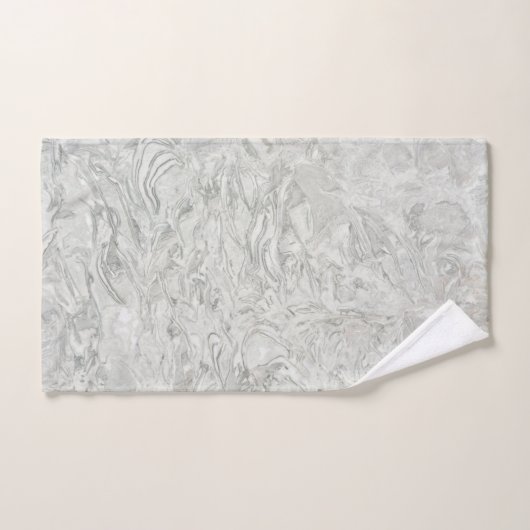 Graue Marmoroberflächen Badhandtuch Set (Handtuch)