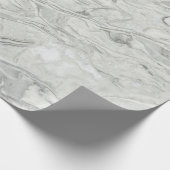Graue Marmoroberflächen Geschenkpapier (Ecke)