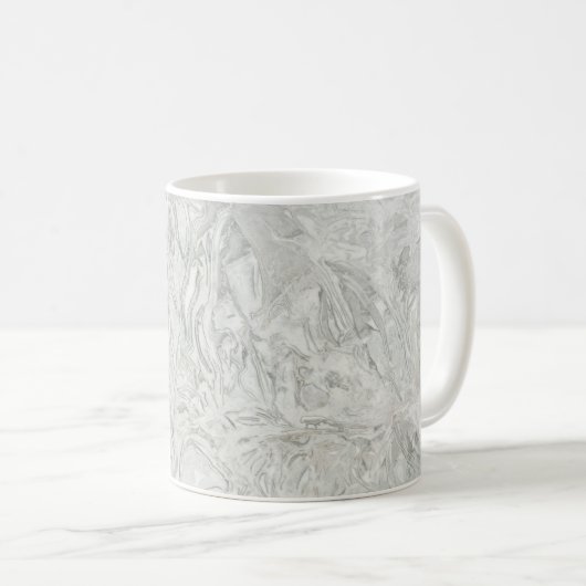 Graue Marmoroberflächen Kaffeetasse (VorderseiteRechts)