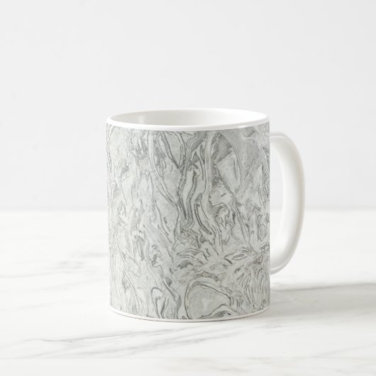 Graue Marmoroberflächen Kaffeetasse (VorderseiteRechts)