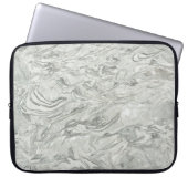 Graue Marmoroberflächen Laptopschutzhülle (Vorderseite)