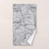 Graue Marmorplatte Badhandtuch Set (Handtuch)