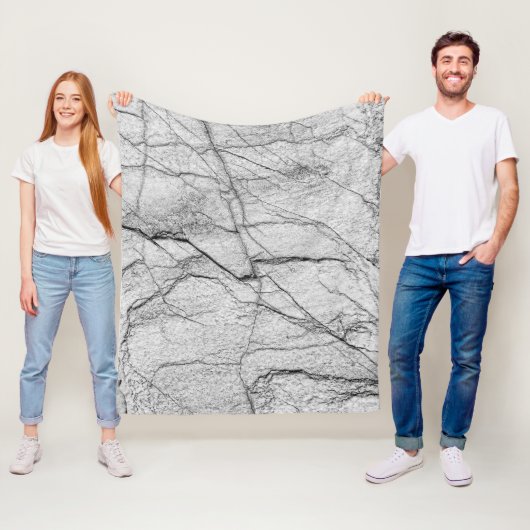 Graue Marmorplatte Fleecedecke (Beispiel)